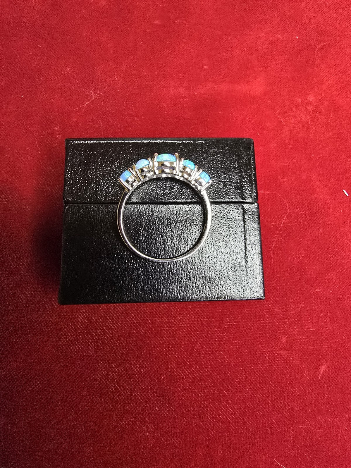 Gorgeous Sterling Silver 5 Stone Blue Opal Dress Ring - Various Please Select