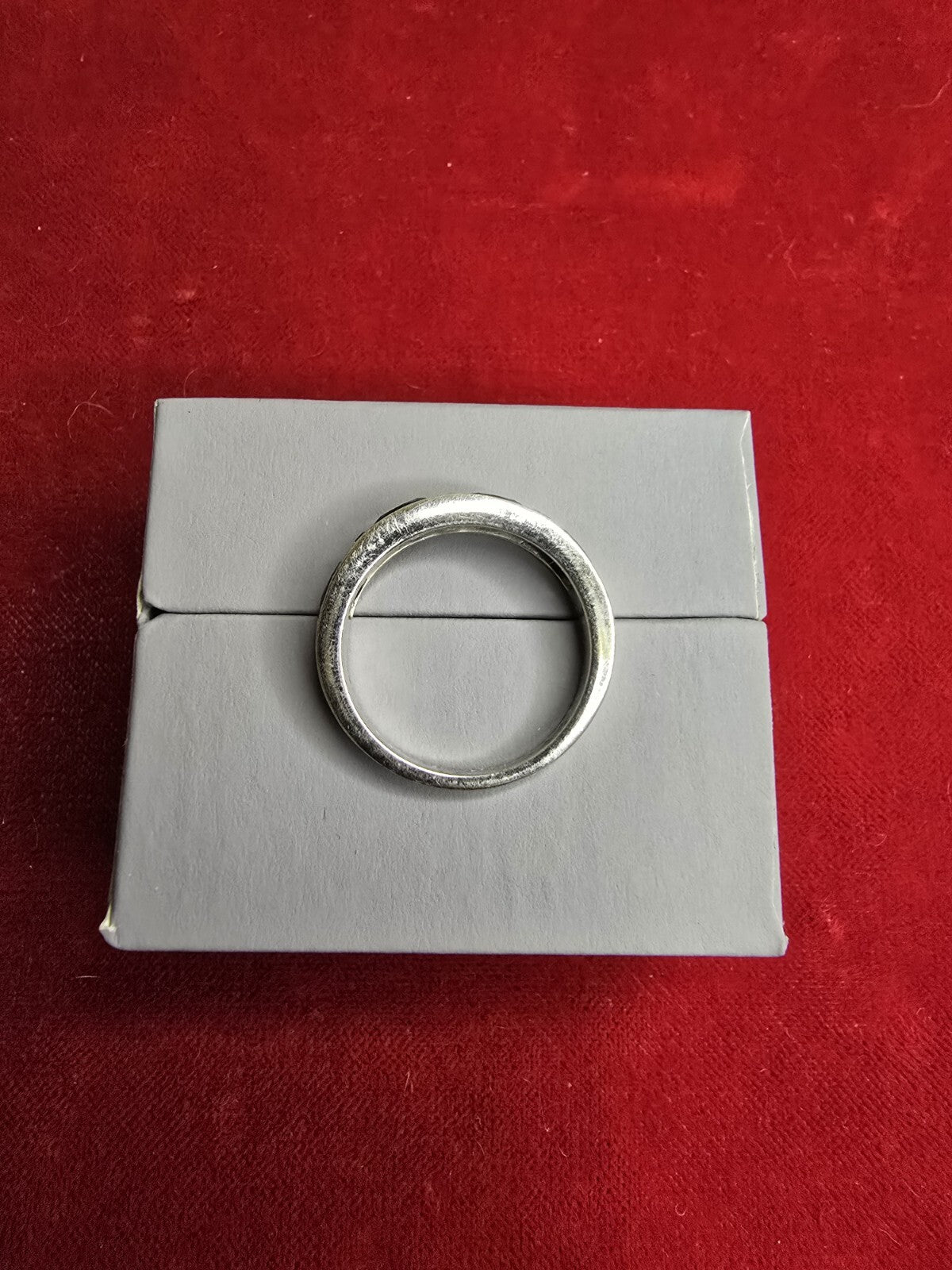 Sterling Silver & Iolite Half Eternity Style Dress Ring - Size N½