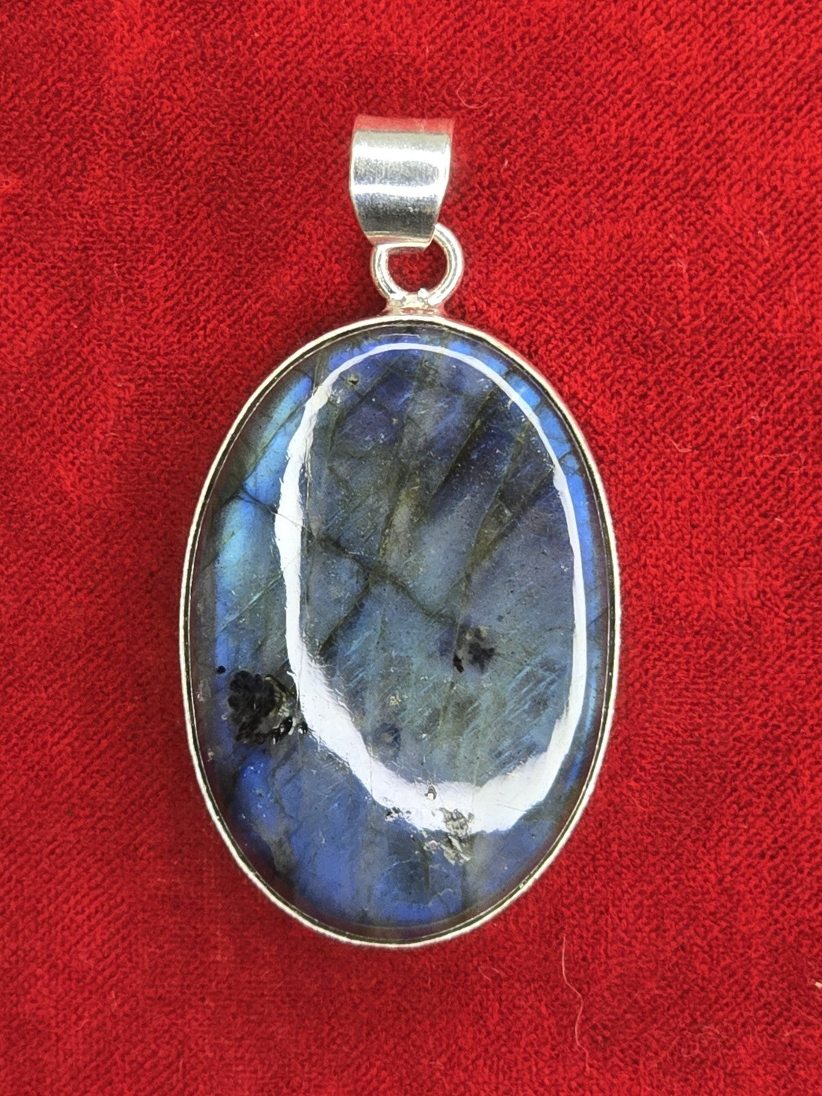 Stunning Labradorite & Sterling Silver Pendant - P3