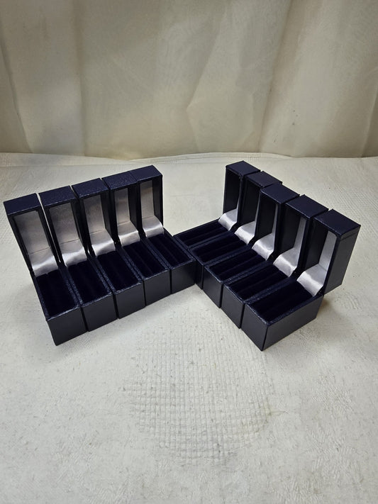 Slim Ring Boxes - Perfect For Storage Or Posting - 10 For £20 - Blue