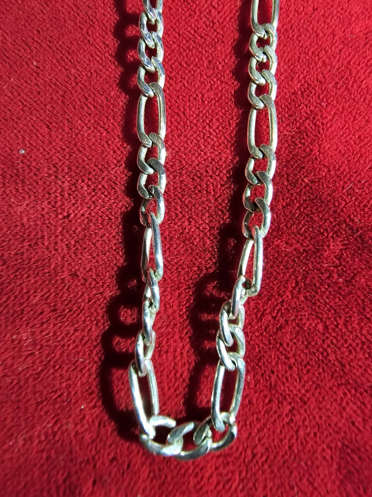 Sterling Silver Twisted Link Necklace - 18 Inches