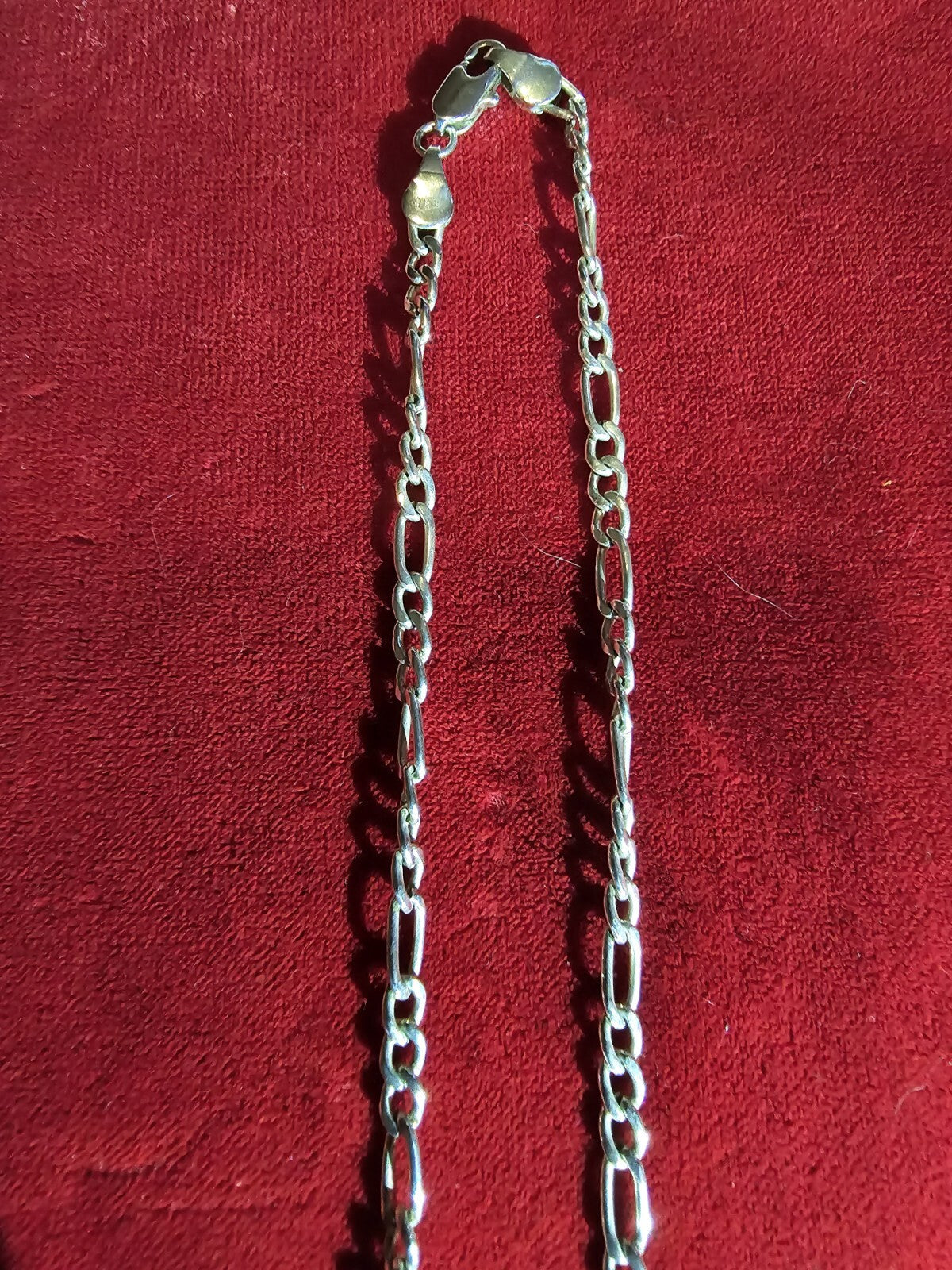 Sterling Silver Twisted Link Necklace - 18 Inches