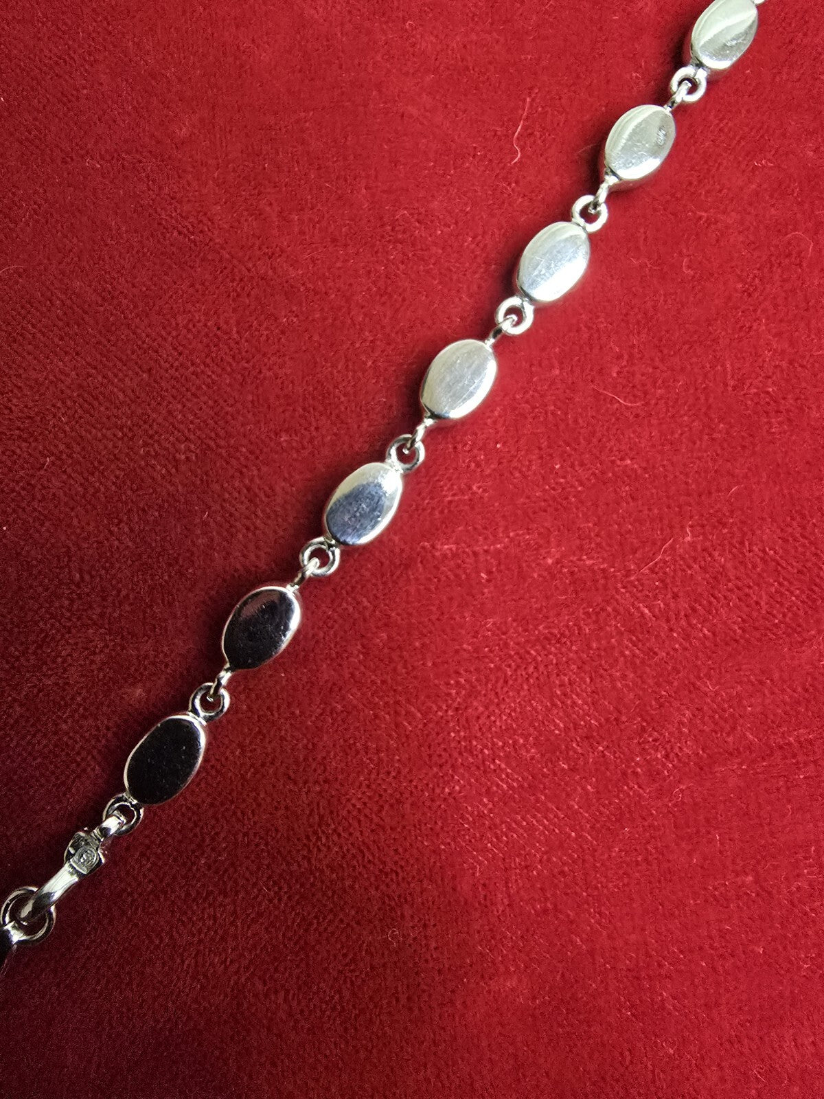 Fabulous Blue Opal & Sterling Silver Bracelet - 7 Inches - RRP £74.95