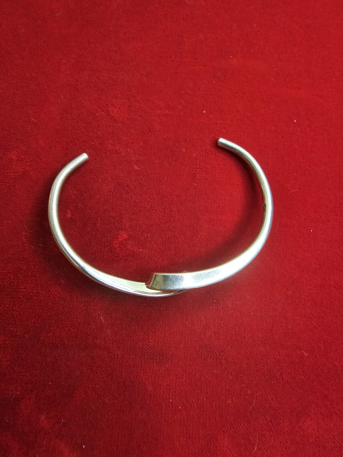 Sterling Silver Whiplash Bangle Cuff - Small-Medium Size