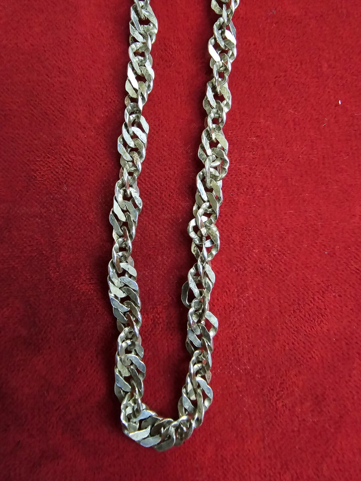Sterling Silver Necklace & Bracelet Set - 18 & 7 Inches