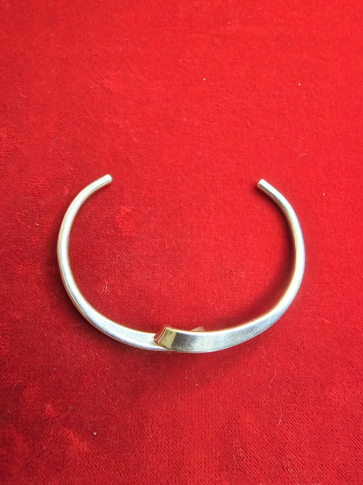 Sterling Silver Whiplash Bangle Cuff - Small-Medium Size