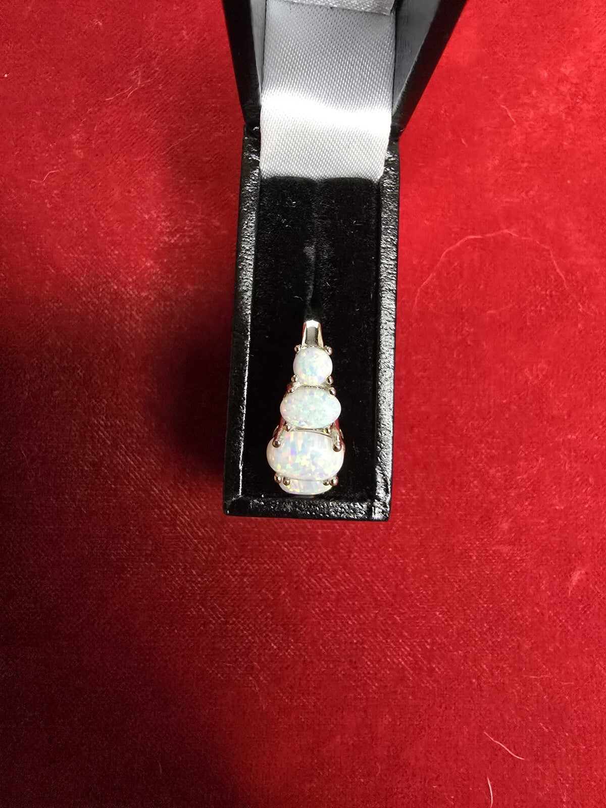 Gorgeous Sterling Silver & White Opal 5 Stone Ring - Various Sizes, Please...