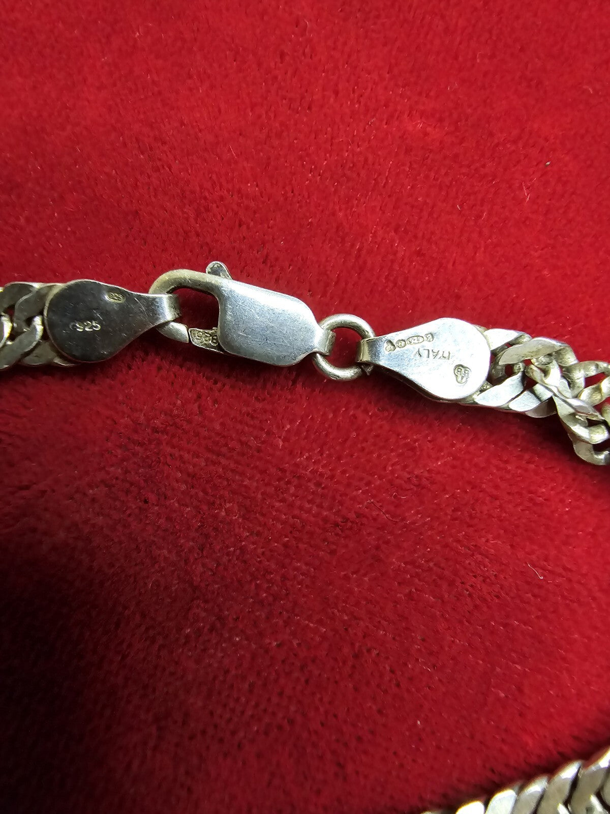Sterling Silver Necklace & Bracelet Set - 18 & 7 Inches