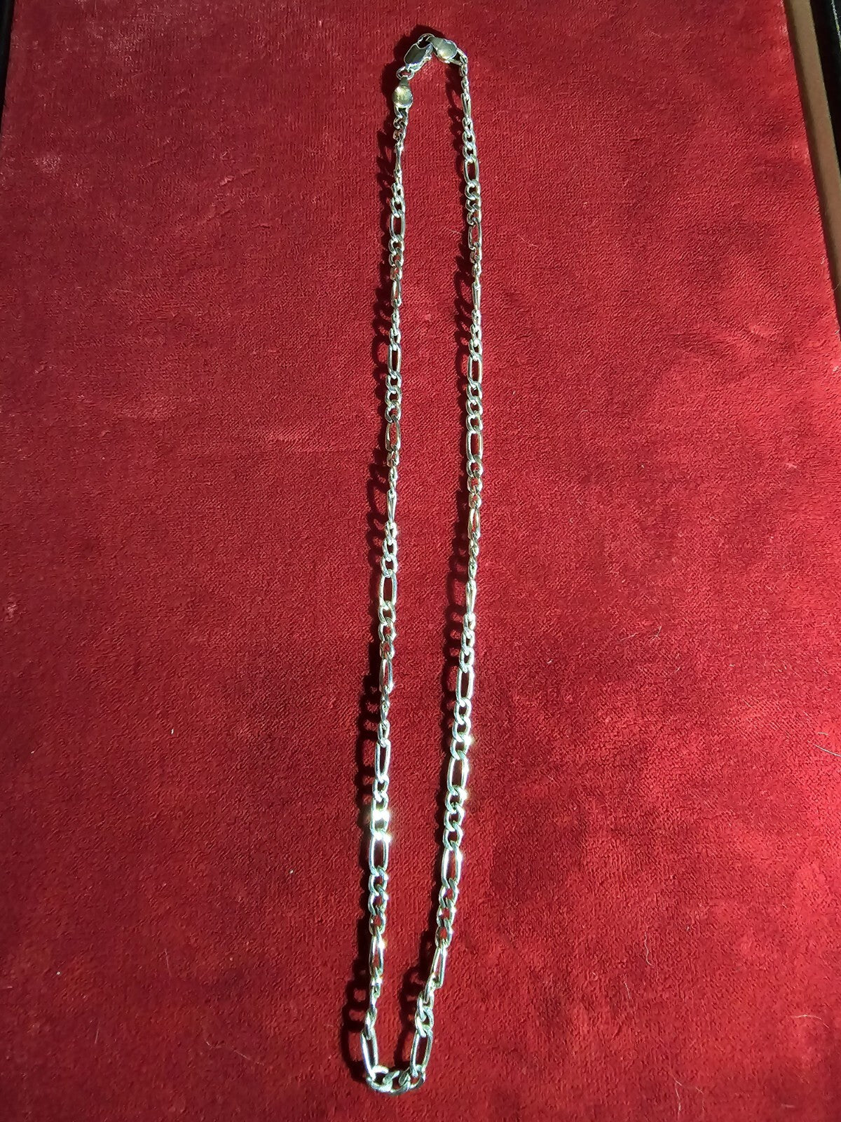 Sterling Silver Twisted Link Necklace - 18 Inches