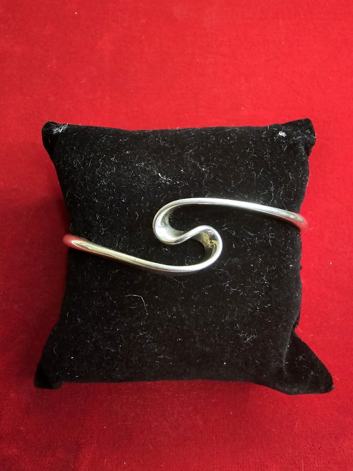 Sterling Silver Whiplash Bangle Cuff - Small-Medium Size