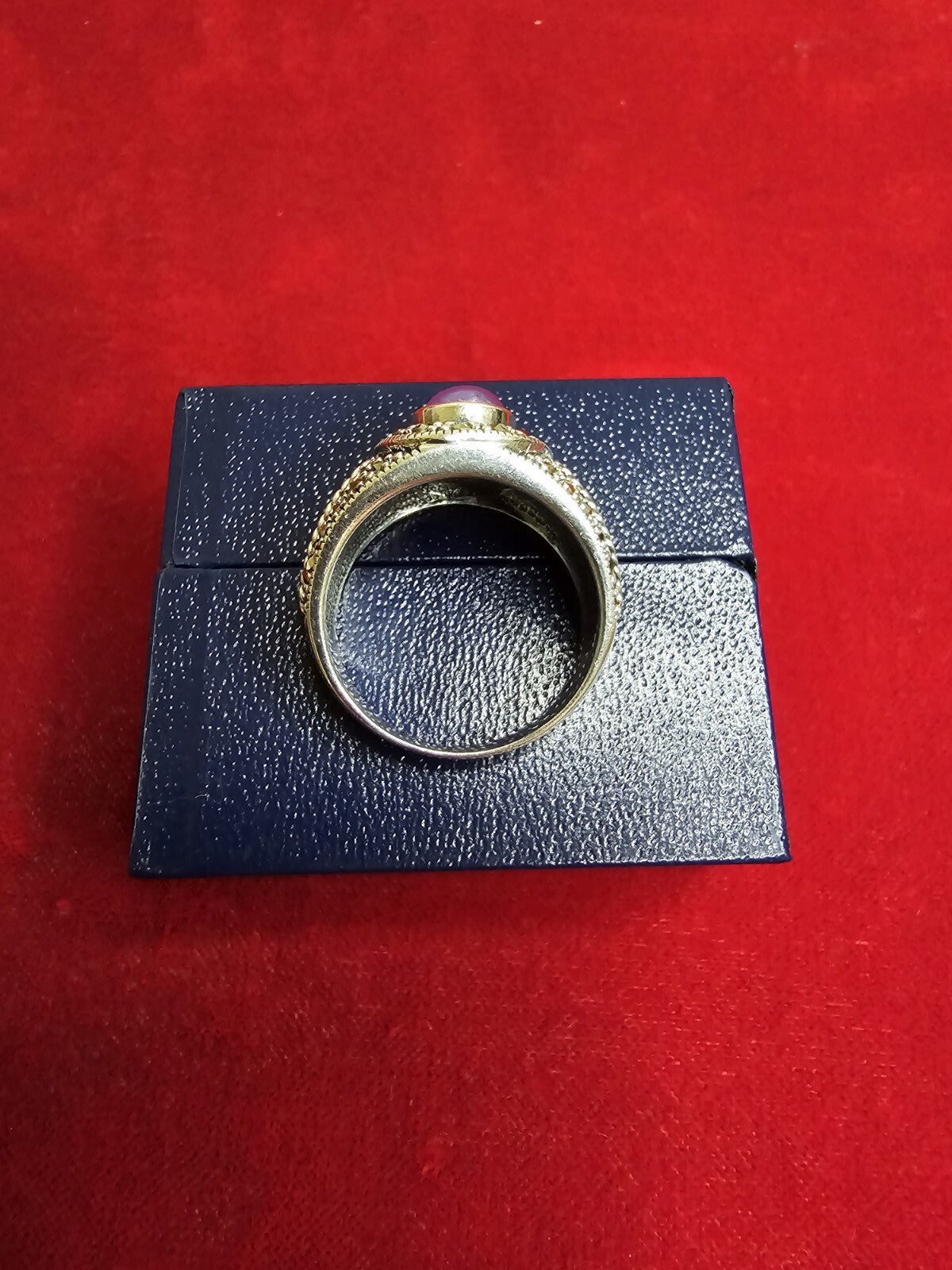 Sterling Silver, Jadeite & Marcasite Ring - Size P½