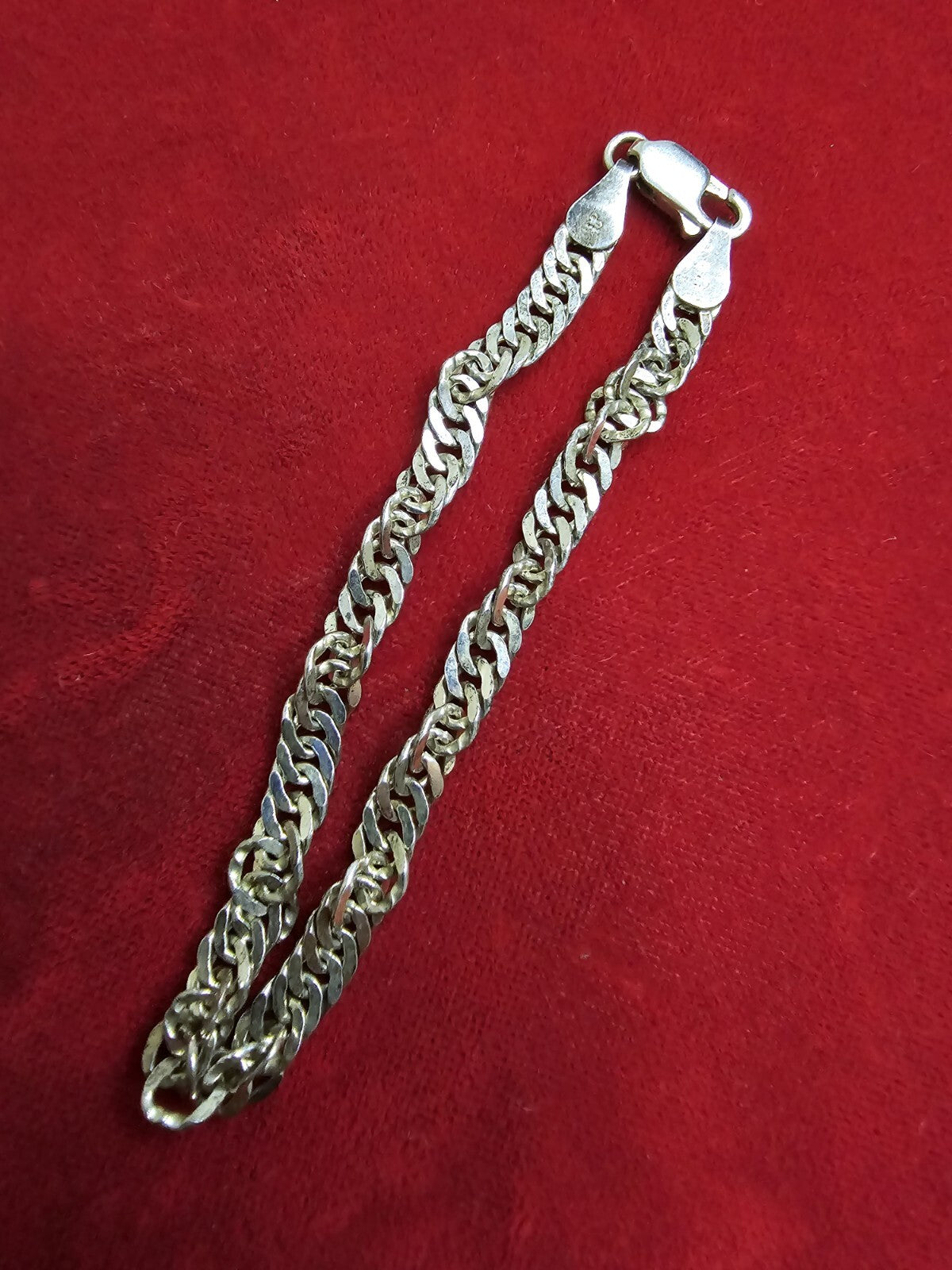 Sterling Silver Necklace & Bracelet Set - 18 & 7 Inches