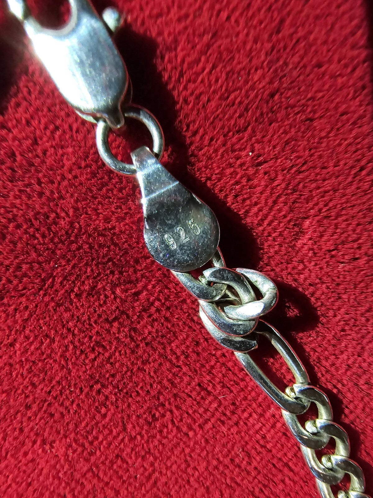 Sterling Silver Twisted Link Necklace - 18 Inches
