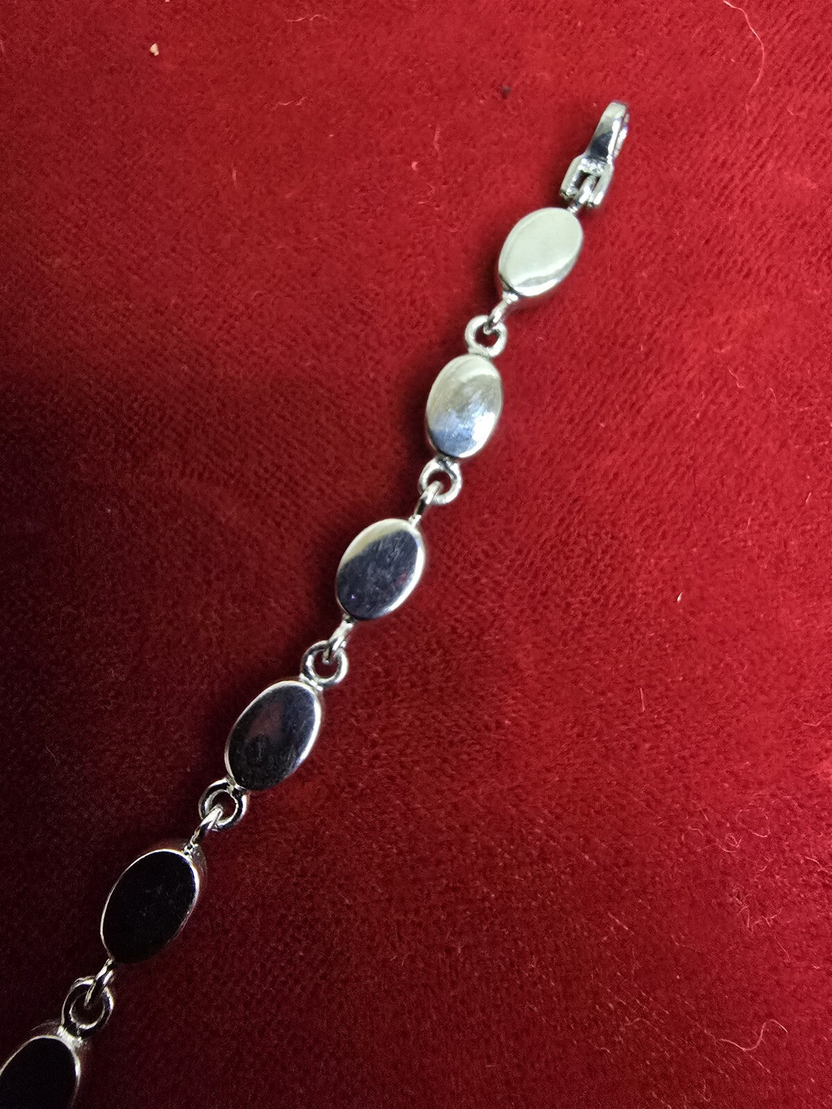 Fabulous Blue Opal & Sterling Silver Bracelet - 7 Inches - RRP £74.95