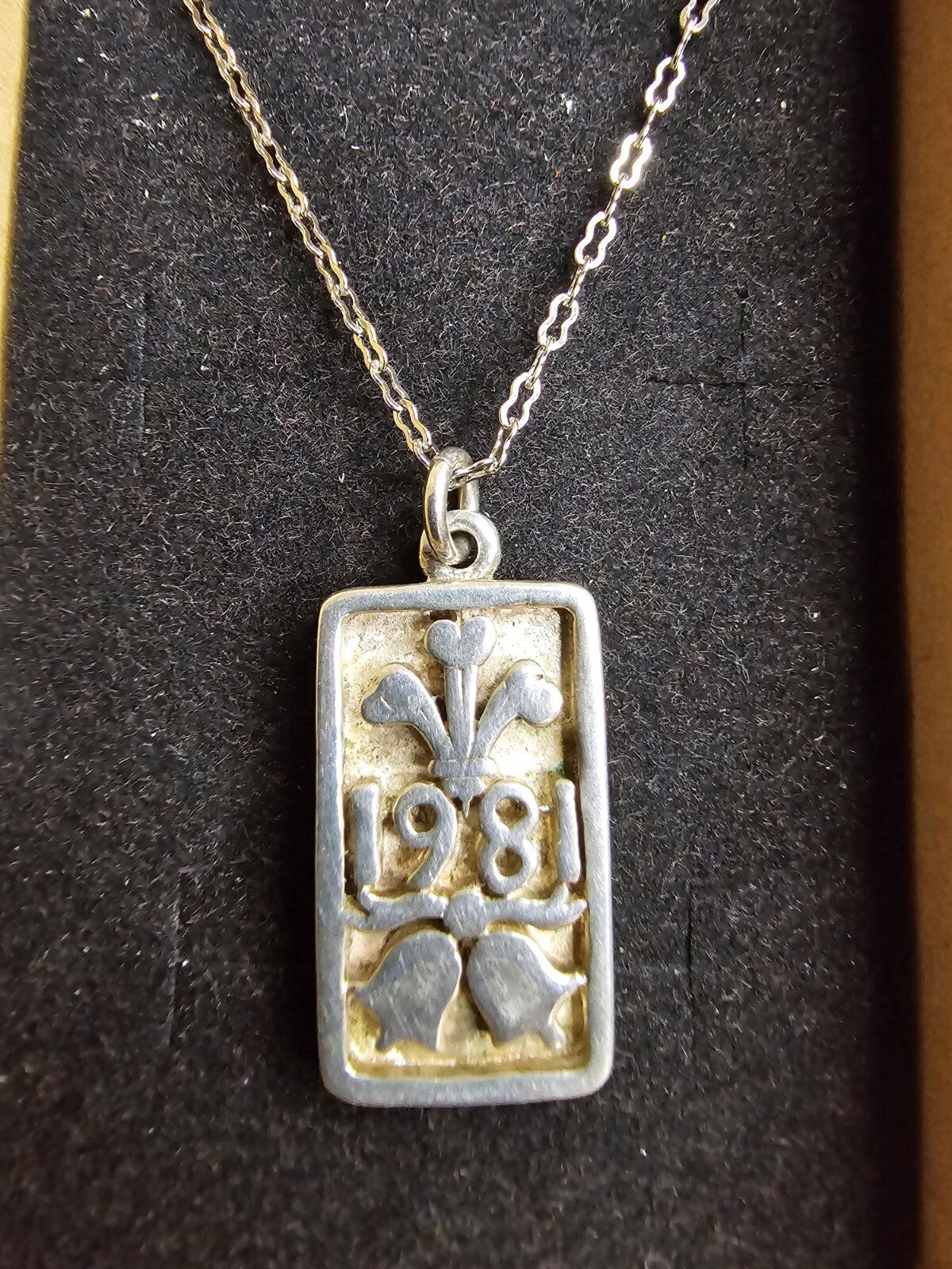 Sterling Silver Pendant & Necklace - Charles & Diana Wedding