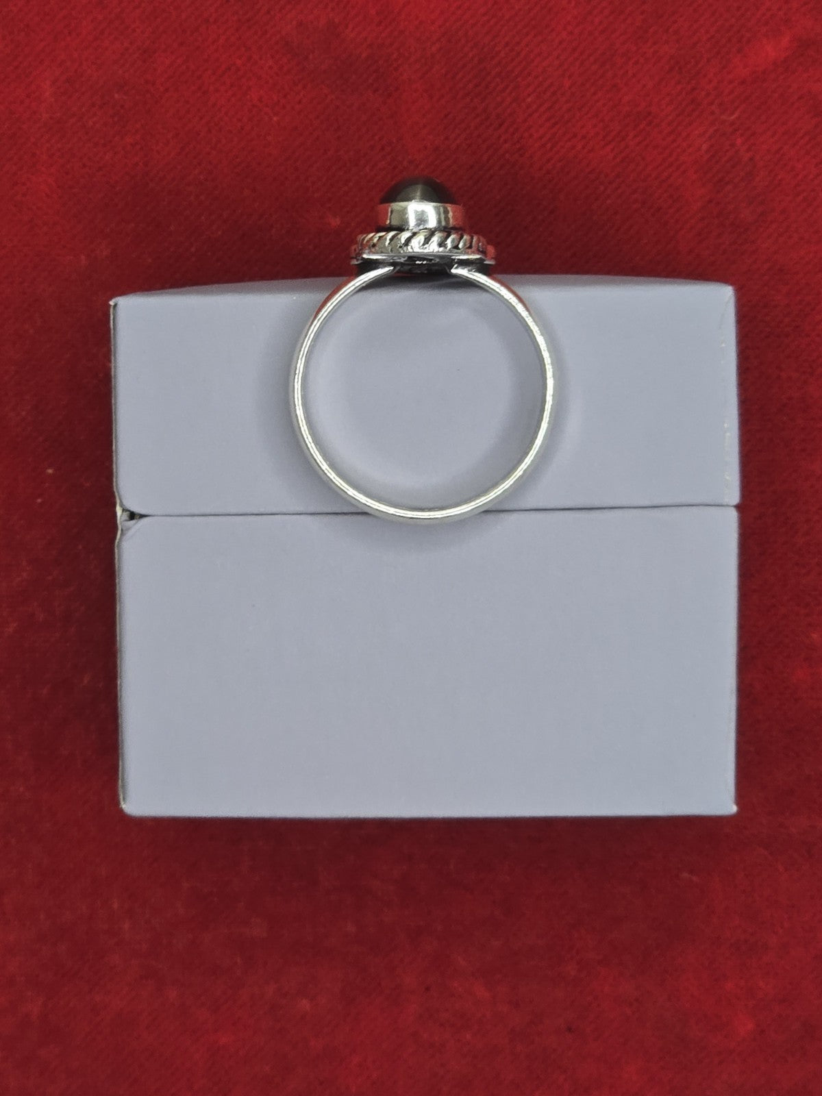 Beautiful Double Cats Eye & Sterling Silver Dress Ring - Various Sizes